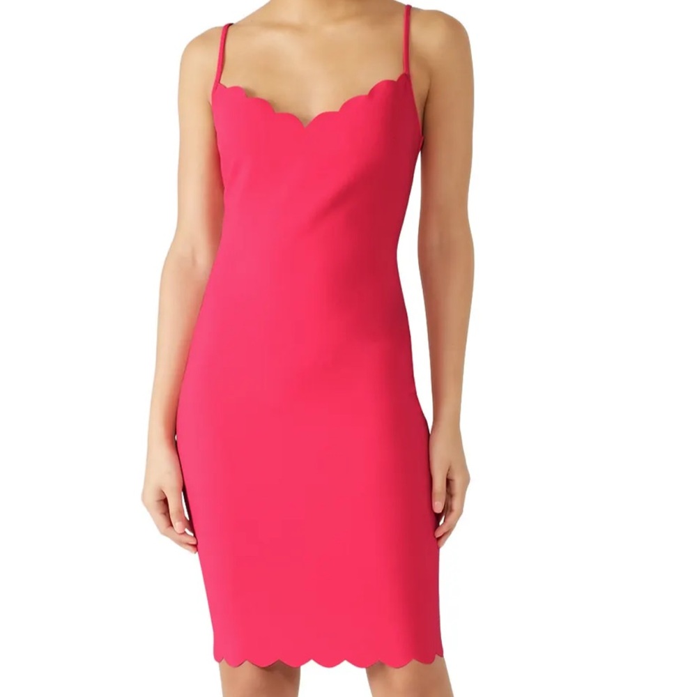 Likely Lolita dress size 2 never worn hot pink Barbie pink scalloped